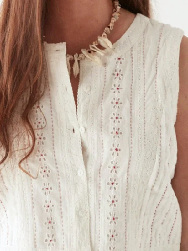 Francesca blouse panna Maison Hotel - Bild 2