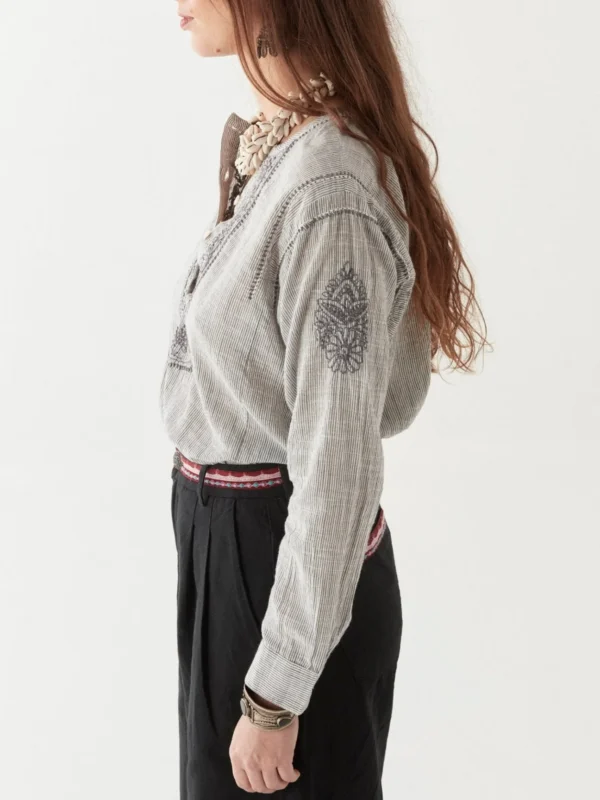Cas blouse blue stripes Maison Hotel - Bild 2