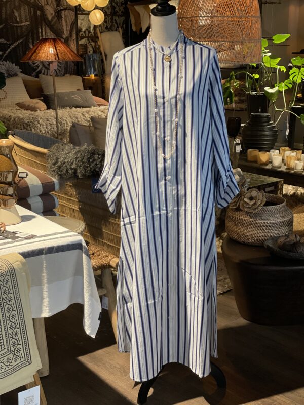 Ella dress bluestripe Wauw