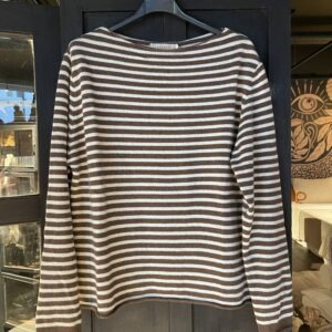 Randig jumper brun/beige LeCoco