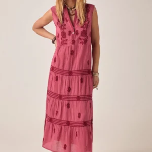 Lili sleeveless dress framboise Maison Hotel
