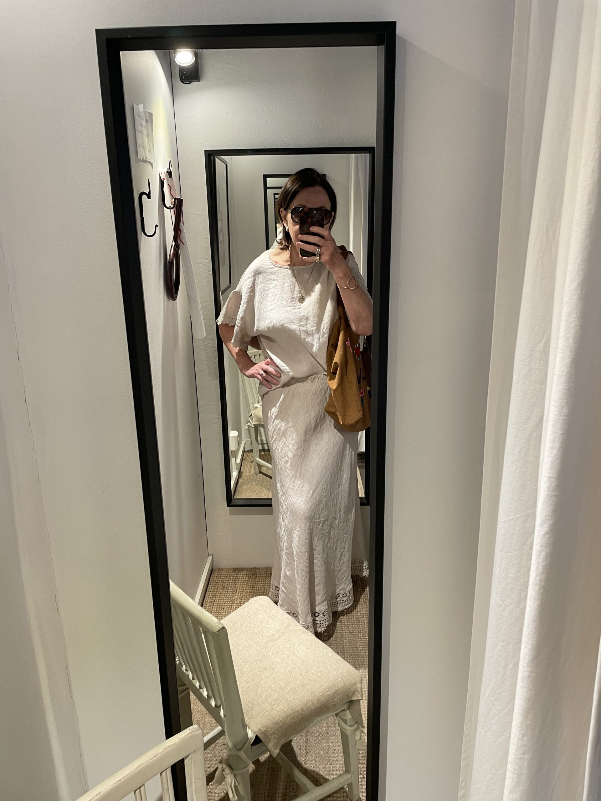 Paola lace skirt beige - Image 4