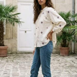 Isadora broderad blus LeCoco